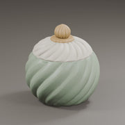 Spiral Christmas Bauble Jar STL – Decorative Lidded Holiday Storage Container