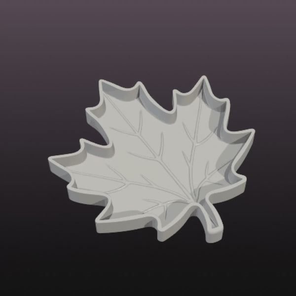 Maple Leaf Tray STL File – Fall Home Decor 3D Print Model