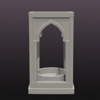 Gothic Arch LED Tealight Holder STL | 3D Printable Candle Lantern Decor