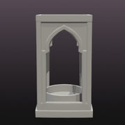 Gothic Arch LED Tealight Holder STL | 3D Printable Candle Lantern Decor