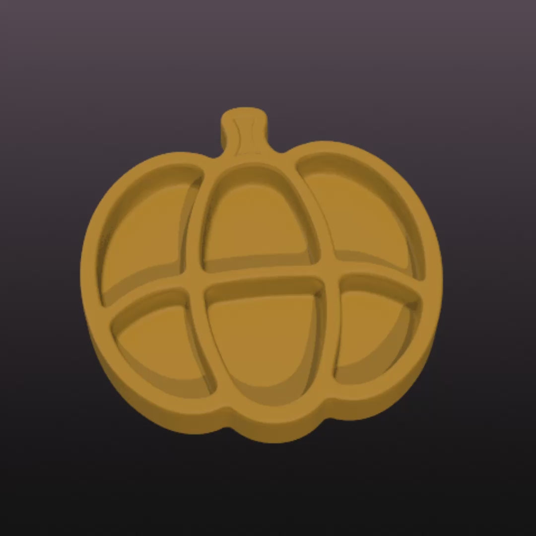 Pumpkin Compartment Tray STL File – Fall Catchall Organizer for 3D Printing