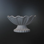 Shell Pedestal Bowl STL Decorative Catchall Dish 3D Print File