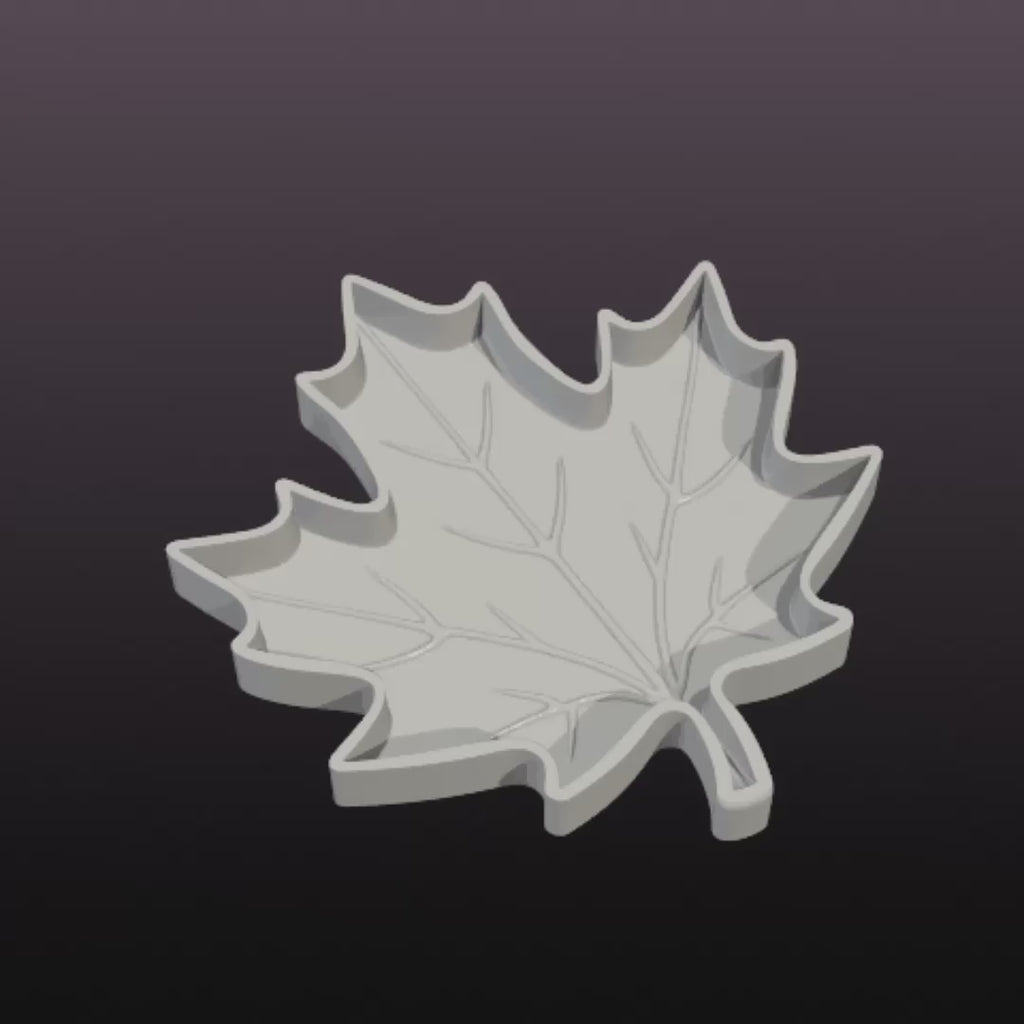 Fall Tray Bundle STL Files – Pumpkin, Acorn, Maple Leaf and Oak Leaf Catchall Trays for 3D Printing