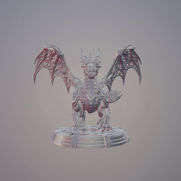 Ornate Fantasy Dragon – STL File for 3D Printing