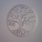 Tree of Life Wall Art STL File – Circular 3D Printable Wall Decor – Instant Download