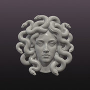 Medusa Wall Art STL File – Greek Mythology 3D Printable Sculpture
