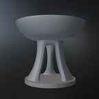 Modern Pedestal Bowl STL File for 3D Printing Minimalist Decor