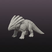 Fantasy Armored Dinosaur STL File | Relic Crownback 3D Print Model