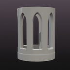 Gothic LED Candle Holder STL – Printable Lantern Decor 3D Print File