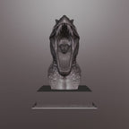 3D print preview of dinosaur bust