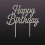 Happy Birthday Cake Topper STL | Fast Print Party Decor 3D File