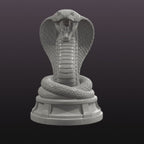 King Cobra Sculpture STL Snake Statue 3D Print File