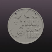 Halloween Door Sign STL & 3MF – Trick or Treat 3D Print File