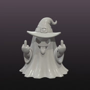 Rude Witch Ghost LED Tealight Cover STL – Halloween 3D Print File