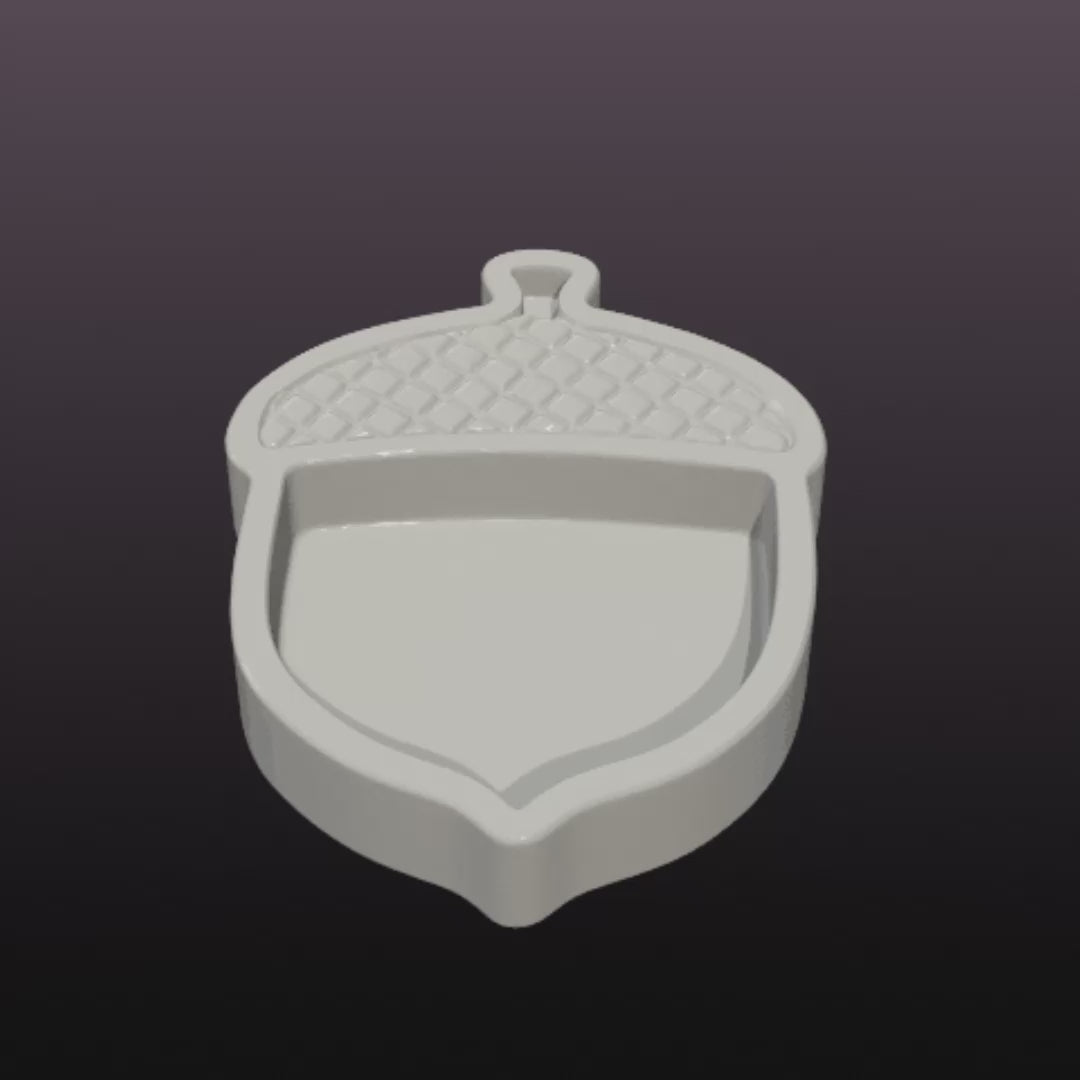 Acorn Catchall Tray STL File – Fall Organizer for 3D Printing