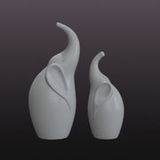 Modern Elephant Decor Set STL Files – 2 Minimalist Elephant Statues for 3D Printing