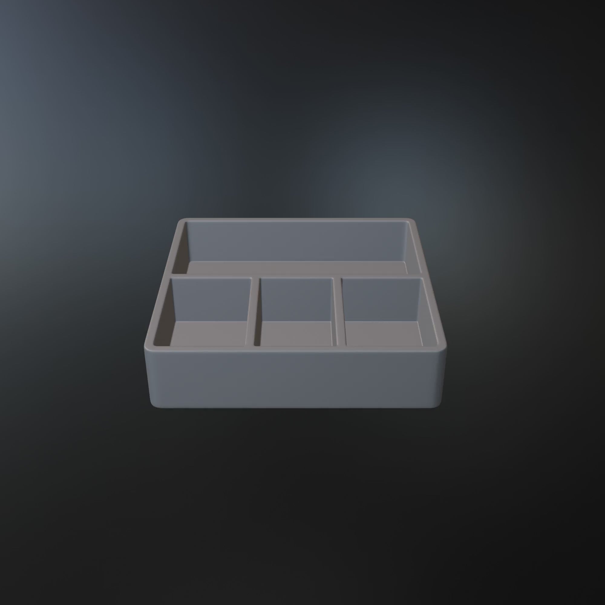 Minimalist Desk Organizer STL File – Modern Tray 3D Print