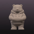 Bear Hoodie STL File | Cute Standing Teddy Bear 3D Print Model