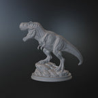 T-Rex Dinosaur Statue STL File – Prehistoric 3D Print Sculpture