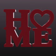 HOME Love Sign STL Modern Decor Sculpture 3D Print File