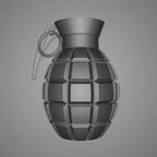 Grenade Vase STL – Modern Statement Decor Vase for 3D Printing - Unique Sculptural Design