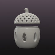 Acorn LED Tealight Holder STL – Support-Free Autumn Lantern 3D Print File