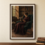 The Quiet Chapter – Dark Academia Reading Woman Printable Wall Art