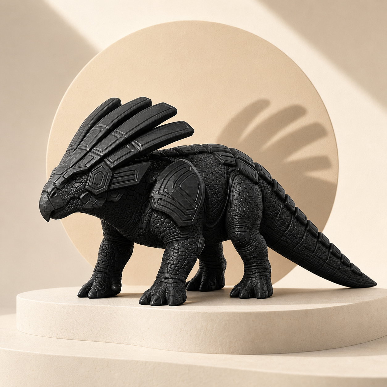 Fantasy Armored Dinosaur STL File | Relic Crownback 3D Print Model Main image