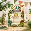 Roar Dinosaur Birthday Invitation Canva Template | Editable Kids Dino Party Invite