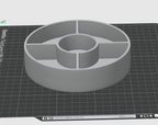 Round Organizer Tray STL – Multi Compartment 3D Print File