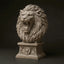 Royal Lion Bust STL – Roaring Medieval Sculpture 3D Print File