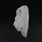 Savage Lion Head Wall Art STL File for 3D Printing