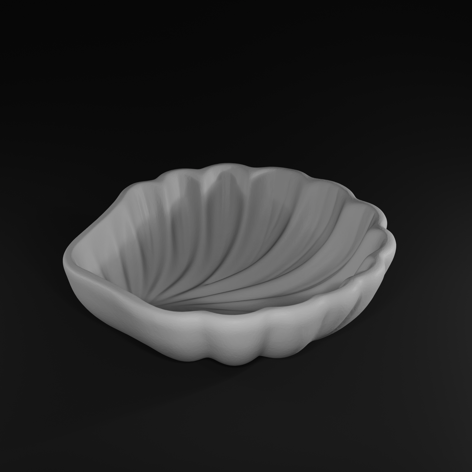 3D Print Shell Jewelry Dish STL | Coastal Catchall Organizer Bowl File