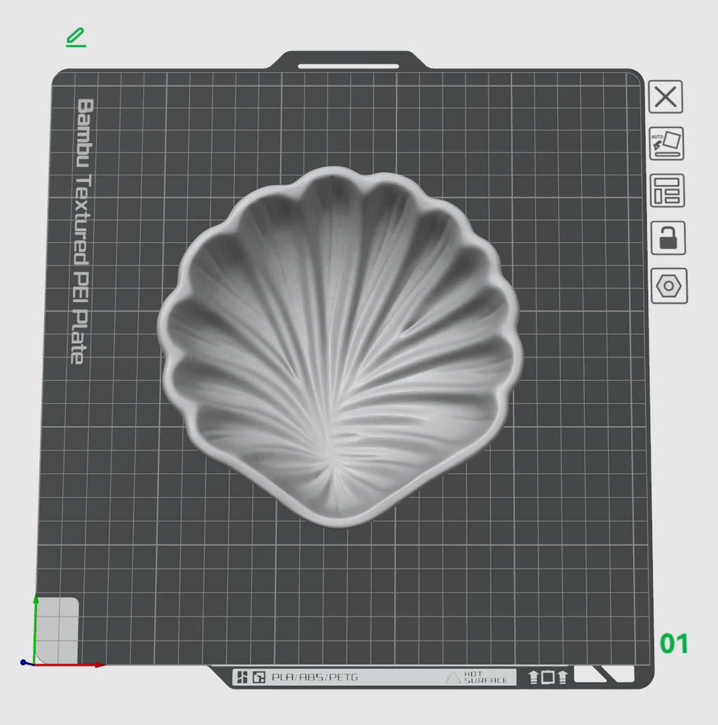3D Print Shell Jewelry Dish STL | Coastal Catchall Organizer Bowl File
