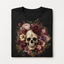Skull Floral PNG Shirt Design | Gothic Flower Skull Print