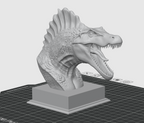 Front angle Spinosaurus model
