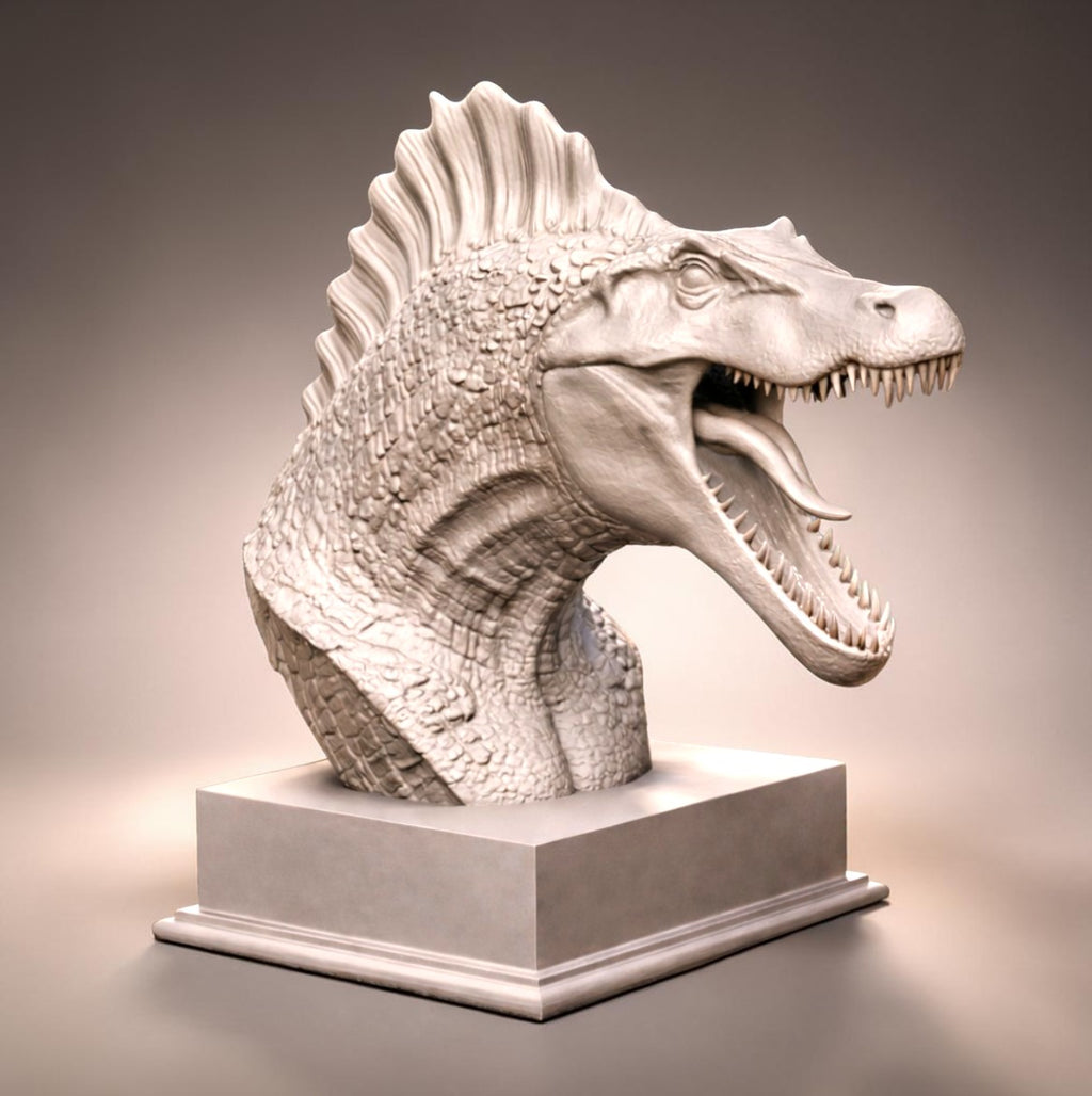 Spinosaurus bust STL for 3D printing