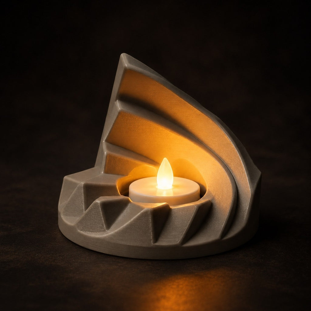 3 Piece LED Tealight Holder STL Bundle | Gothic Candle Holder 3D Print Files