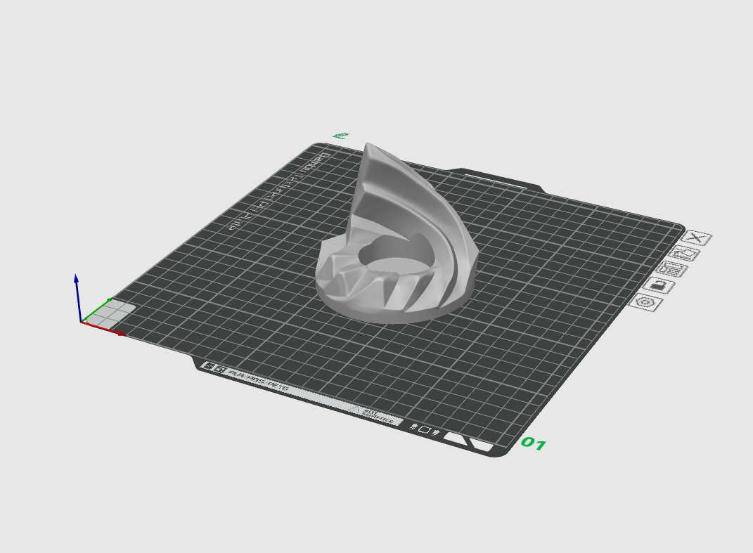 Spiral LED Tealight Holder STL File | Modern 3D Print Candle Decor