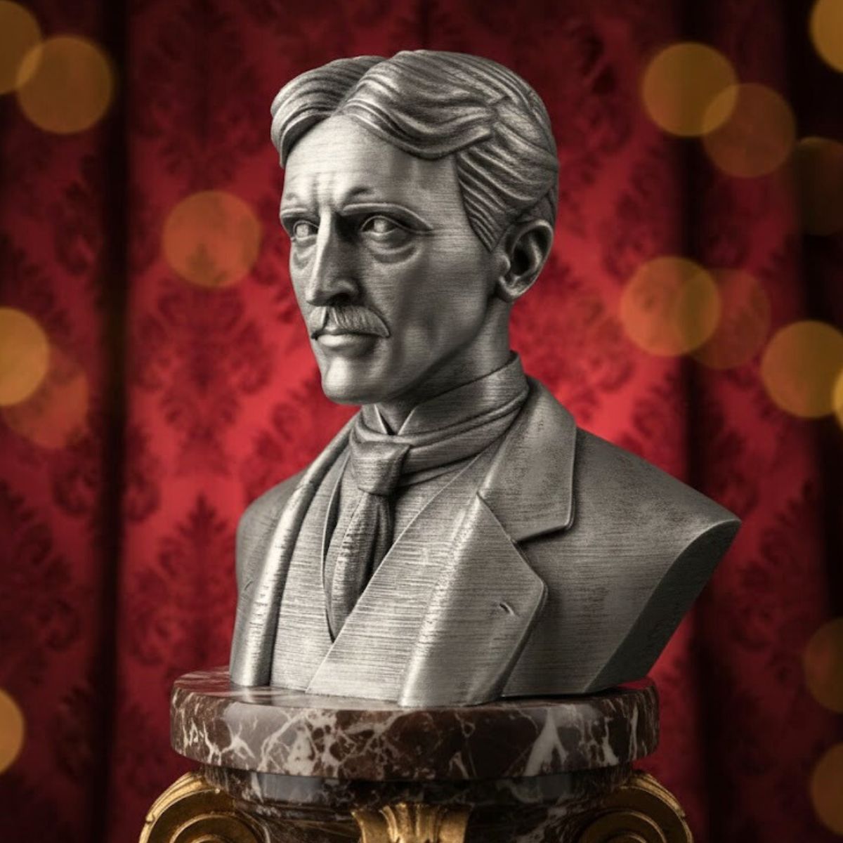 Nikola Tesla Inventor Bust – Hand Waxed Artisan Edition