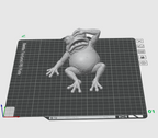 Tired Frog STL File – Funny Frog Sculpture for 3D Printing