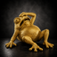 Tired Frog STL File – Funny Frog Sculpture for 3D Printing