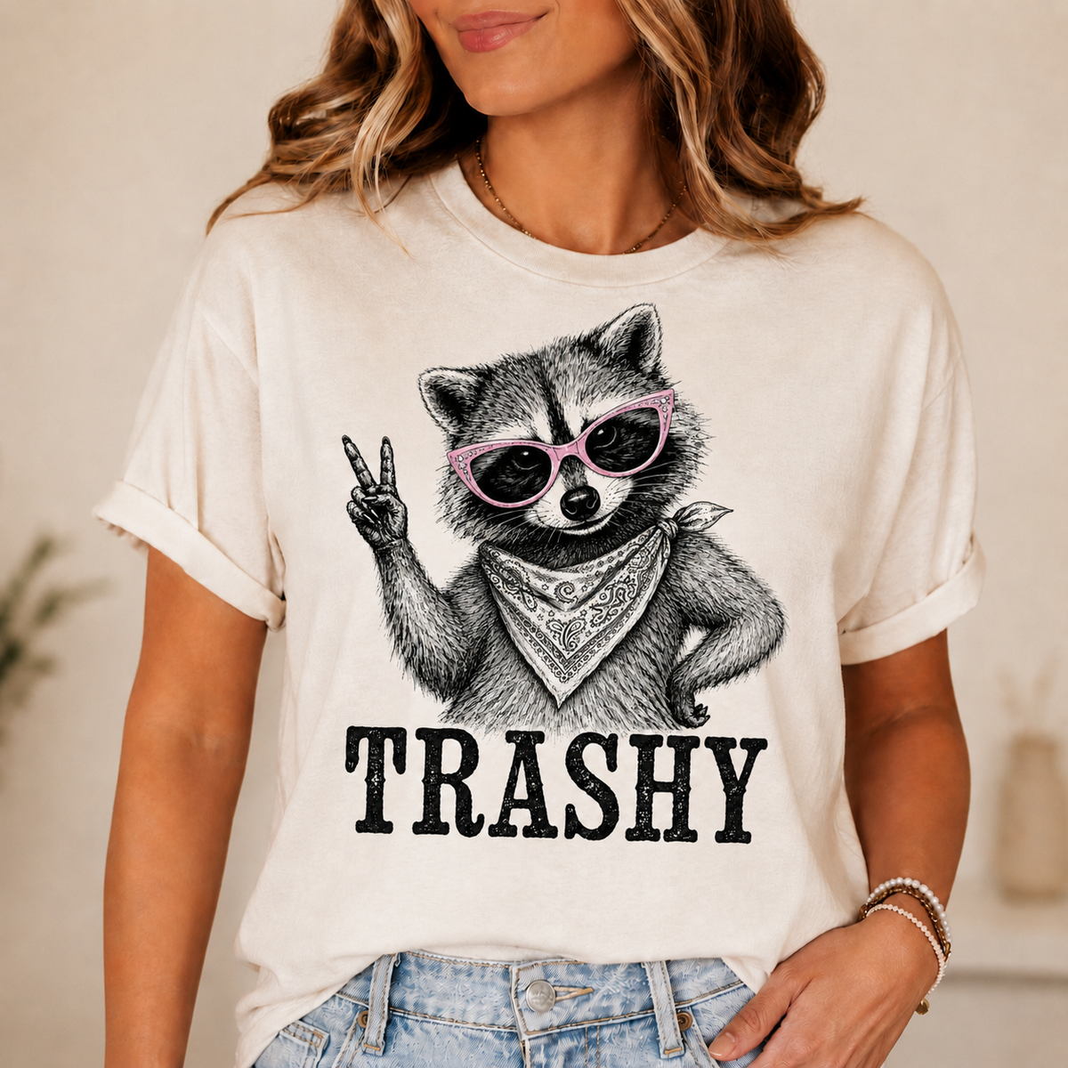Trashy Raccoon PNG File | Funny Raccoon Shirt Design