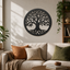 Tree of Life Wall Art STL File – Circular 3D Printable Wall Decor – Instant Download