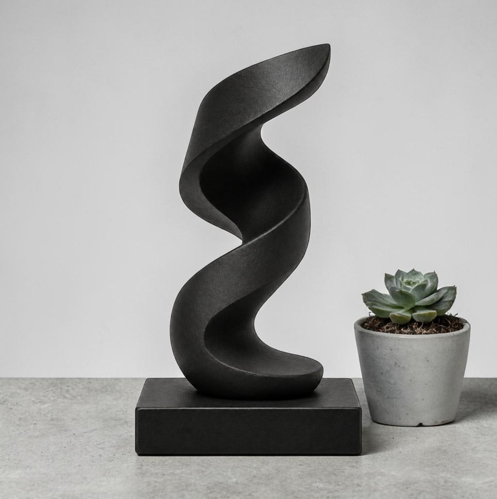 Twisted Harmony Sculpture STL File – Modern Abstract Decor for 3D Printing