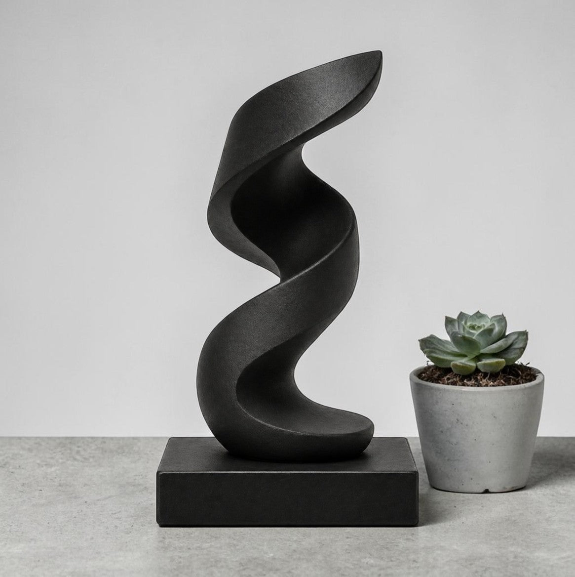 Twisted Harmony Sculpture STL File – Modern Abstract Decor for 3D Printing
