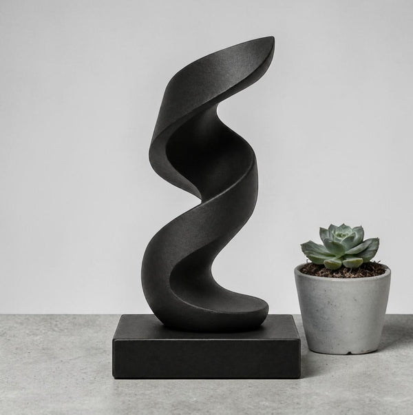 Twisted Harmony Sculpture STL File – Modern Abstract Decor for 3D Printing