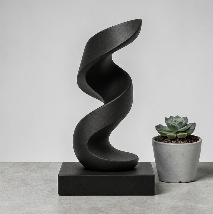 Twisted Harmony Sculpture STL File – Modern Abstract Decor for 3D Printing