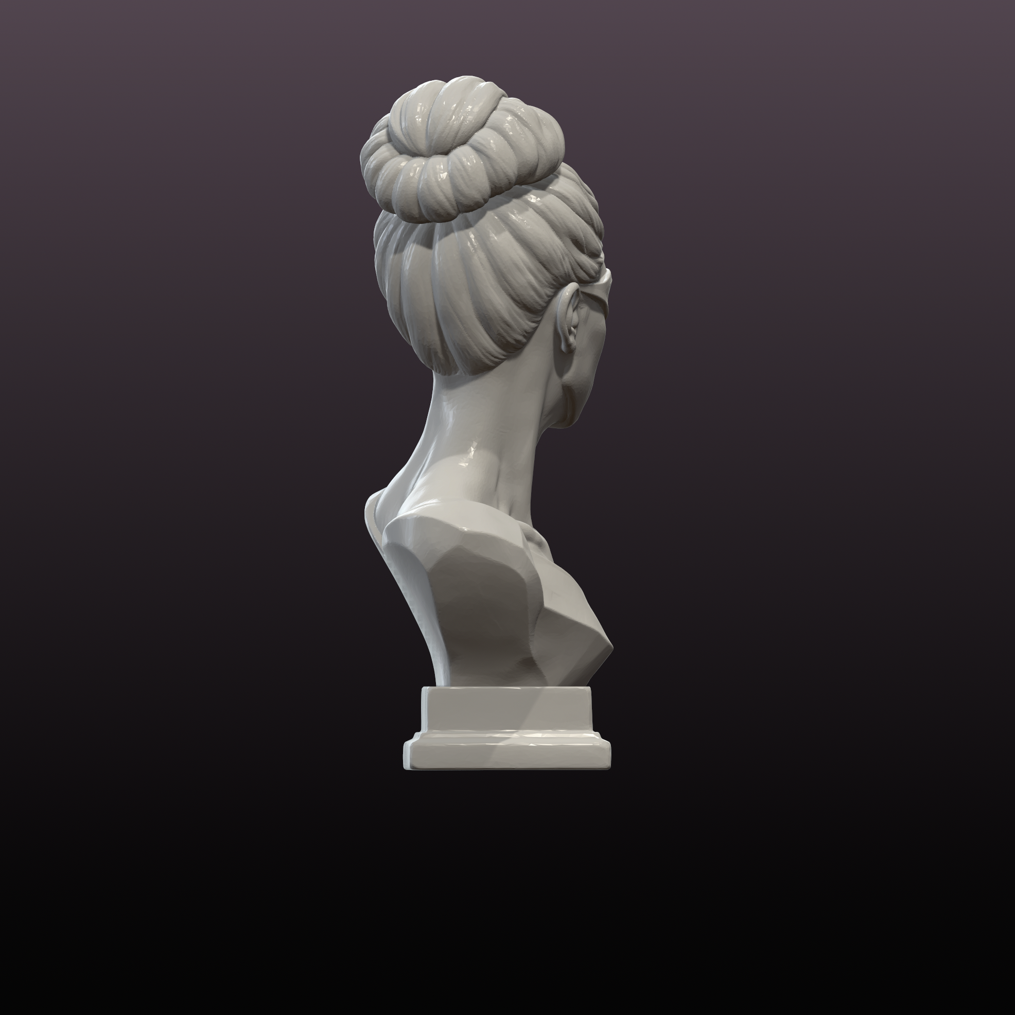 Veiled Vision Bust STL File Modern Blindfold Sculpture 3D Print Decor