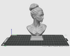 Veiled Vision Bust STL File Modern Blindfold Sculpture 3D Print Decor